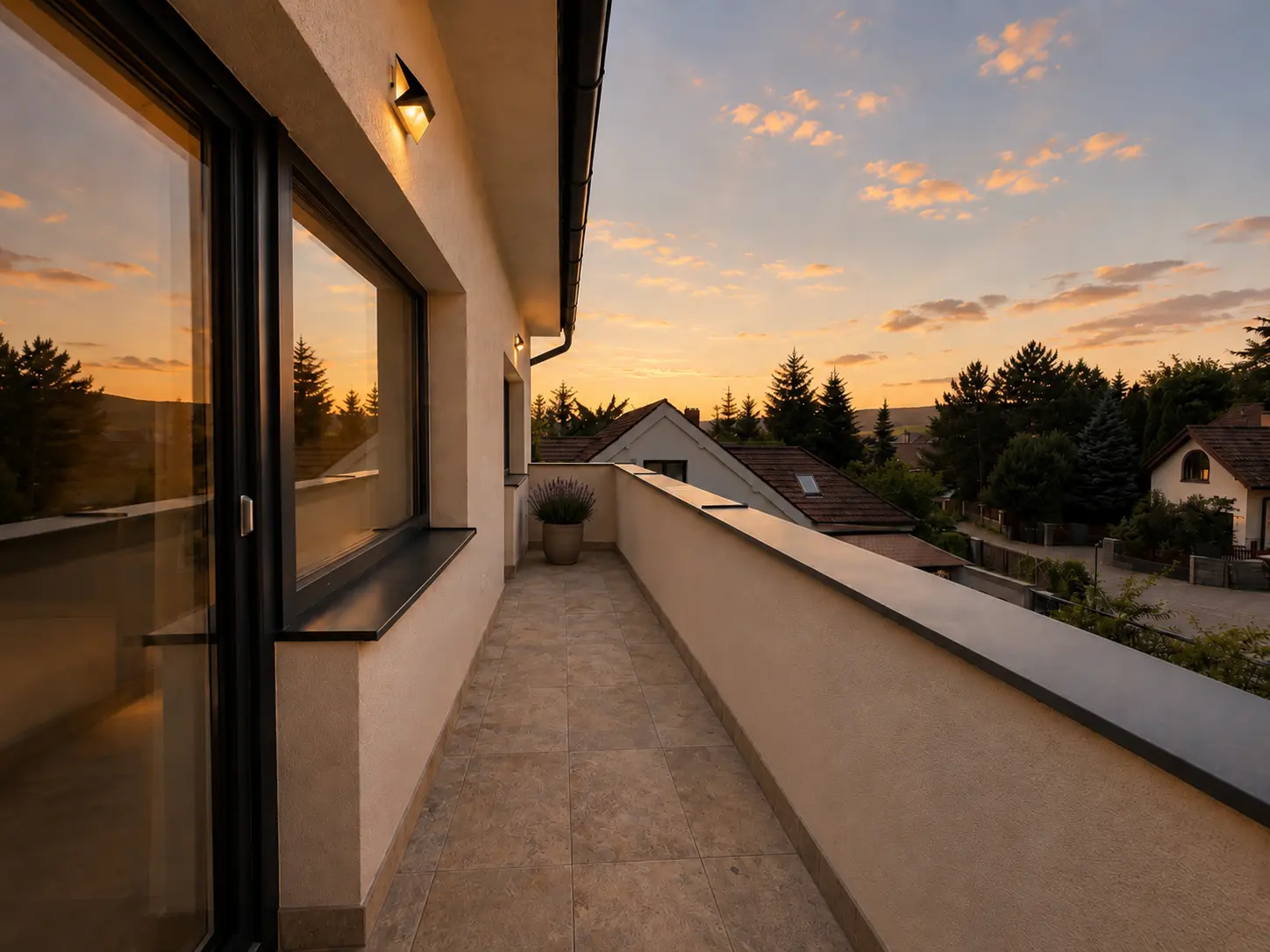 Vila Troubsko – terasa a exteriér